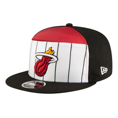 Miami Heat Youth 2025 NBA Tip Off Split Panel 9FIFTY Snapback Hat White/Black - NBA