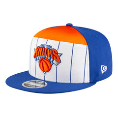 New York Knicks Youth 2025 NBA Tip Off Split Panel 9FIFTY Snapback Hat White/Blue - NBA