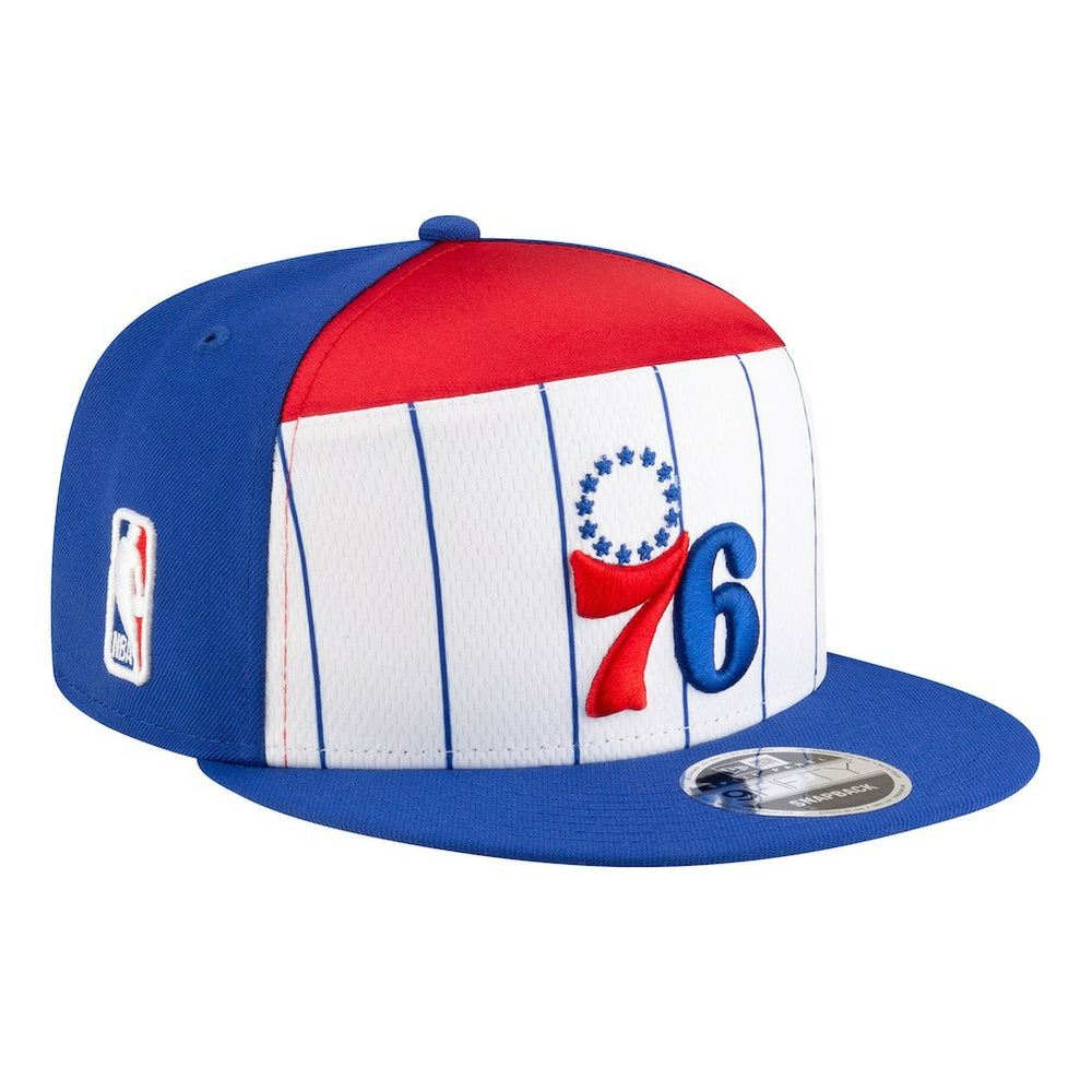 Philadelphia 76ers Youth 2025 NBA Tip Off Split Panel 9FIFTY Snapback Hat White/Blue - NBA