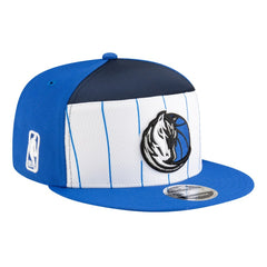 Dallas Mavericks Youth 2025 NBA Tip Off Split Panel 9FIFTY Snapback Hat White/Blue - NBA