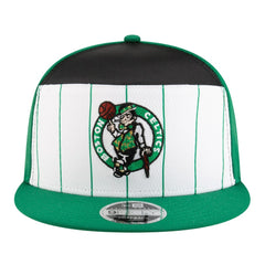 Boston Celtics Youth 2025 NBA Tip Off Split Panel 9FIFTY Snapback Hat White/Kelly Green - NBA