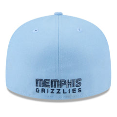 Memphis Grizzlies 2025 NBA Tip Off Split Panel 59FIFTY Fitted Hat White/Light Blue - NBA