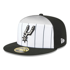 San Antonio Spurs 2025 NBA Tip Off Split Panel 59FIFTY Fitted Hat White/Black - NBA