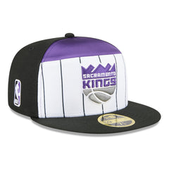 Sacramento Kings 2025 NBA Tip Off Split Panel 59FIFTY Fitted Hat White/Black - NBA