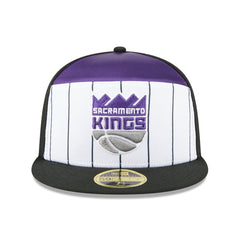 Sacramento Kings 2025 NBA Tip Off Split Panel 59FIFTY Fitted Hat White/Black - NBA