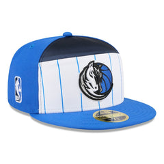 Dallas Mavericks 2025 NBA Tip Off Split Panel 59FIFTY Fitted Hat White/Blue - NBA