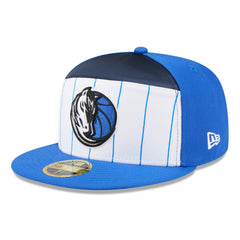Dallas Mavericks 2025 NBA Tip Off Split Panel 59FIFTY Fitted Hat White/Blue - NBA