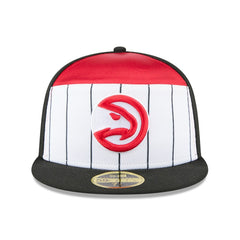 Atlanta Hawks 2025 NBA Tip Off Split Panel 59FIFTY Fitted Hat White/Black - NBA