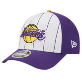 Los Angeles Lakers 2025 NBA Tip Off M-Crown A-Frame 9FORTY Adjustable Hat White/Purple - NBA