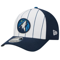 Minnesota Timberwolves 2025 NBA Tip Off M-Crown A-Frame 9FORTY Adjustable Hat White/Navy - NBA