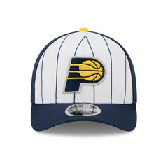Indiana Pacers 2025 NBA Tip Off M-Crown A-Frame 9FORTY Adjustable Hat White/Navy - NBA