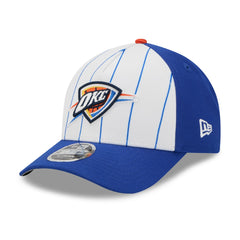 Oklahoma City Thunder 2025 NBA Tip Off M-Crown A-Frame 9FORTY Adjustable Hat White/Blue - NBA