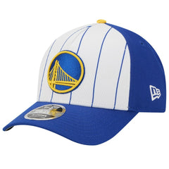Golden State Warriors 2025 NBA Tip Off M-Crown A-Frame 9FORTY Adjustable Hat White/Royal - NBA