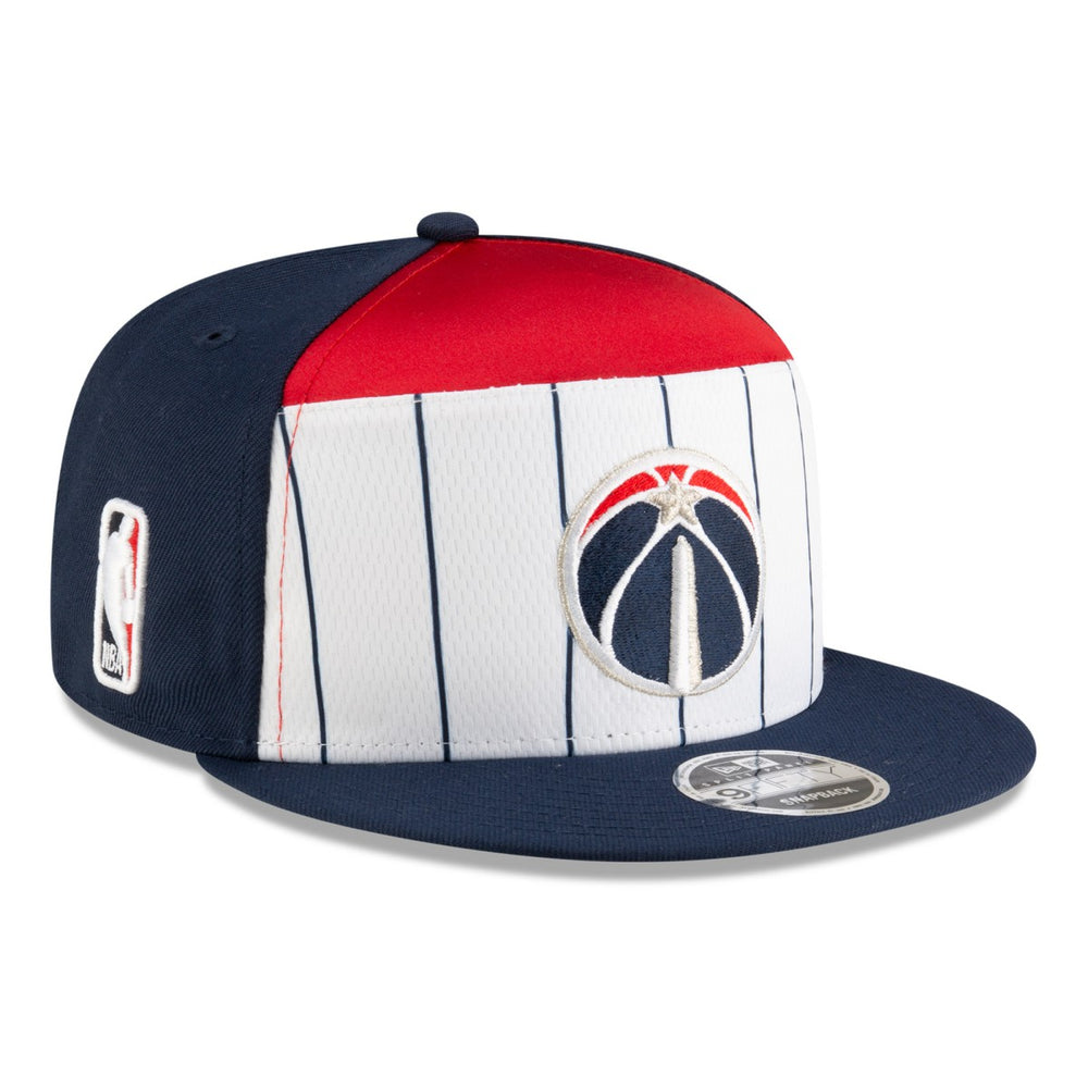 Washington Wizards 2025 NBA Tip Off Split Panel 9FIFTY Snapback Hat White/Navy - NBA