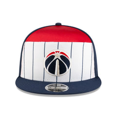Washington Wizards 2025 NBA Tip Off Split Panel 9FIFTY Snapback Hat White/Navy - NBA