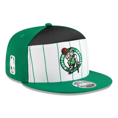Boston Celtics 2025 NBA Tip Off Split Panel 9FIFTY Snapback Hat White/Kelly Green - NBA