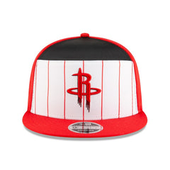 Houston Rockets 2025 NBA Tip Off Split Panel 9FIFTY Snapback Hat White/Red - NBA