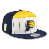 Indiana Pacers 2025 NBA Tip Off Split Panel 9FIFTY Snapback Hat White/Navy - NBA