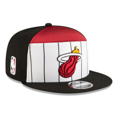 Miami Heat 2025 NBA Tip Off Split Panel 9FIFTY Snapback Hat White/Black - NBA