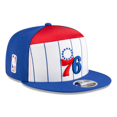 Philadelphia 76ers 2025 NBA Tip Off Split Panel 9FIFTY Snapback Hat White/Blue - NBA