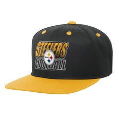 Pittsburgh Steelers Outerstuff Youth Team Gradient Deadstock Snapback Hat Black | NFL