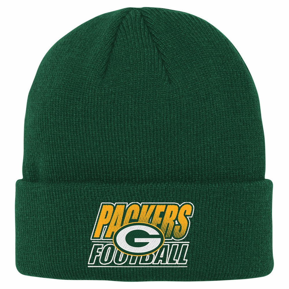 Green Bay Packers Outerstuff Youth Team Gradient Cuffed Knit Hat Green | NFL