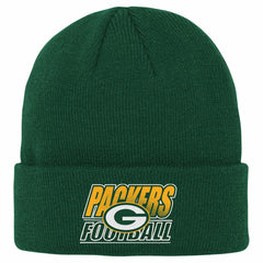 Green Bay Packers Outerstuff Youth Team Gradient Cuffed Knit Hat Green | NFL