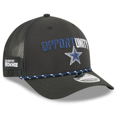 Dallas Cowboys New Era 2025 Inspire Change 9FORTY M-Crown Adjustable Hat Black | NFL