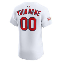 St. Louis Cardinals Nike Home Elite Sponsor Patch Custom Jersey - MLB