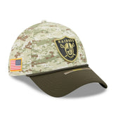 Las Vegas Raiders New Era 2025 Salute to Service 39THIRTY Flex Hat Camo | NFL