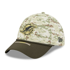 Miami Dolphins New Era 2025 Salute to Service 39THIRTY Flex Hat Camo | NFL