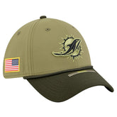 Miami Dolphins New Era 2025 Salute to Service 39THIRTY Flex Hat Green | NFL
