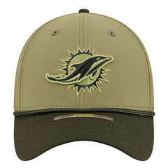 Miami Dolphins New Era 2025 Salute to Service 39THIRTY Flex Hat Green | NFL