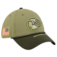 Kansas City Chiefs New Era 2025 Salute to Service 39THIRTY Flex Hat Green | NFL