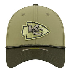 Kansas City Chiefs New Era 2025 Salute to Service 39THIRTY Flex Hat Green | NFL