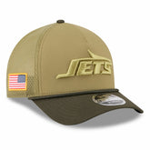 New York Jets New Era 2025 Salute to Service 9FORTY A-Frame M-Crown Adjustable Hat Green | NFL
