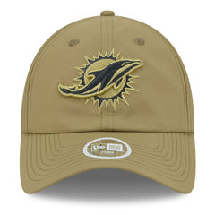 Miami Dolphins New Era Women's 2025 Salute to Service Pony Tail Adjustable Hat Green | NFL