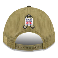Kansas City Chiefs New Era Youth 2025 Salute to Service 9FORTY A-Frame Adjustable Hat Green/Dark Green | NFL