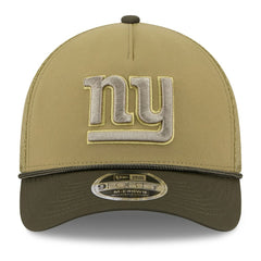 New York Giants New Era Youth 2025 Salute to Service 9FORTY A-Frame Adjustable Hat Green/Dark Green | NFL