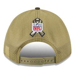 Cincinnati Bengals New Era Youth 2025 Salute to Service 9FORTY A-Frame Adjustable Hat Green/Dark Green | NFL