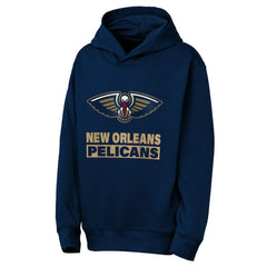 New Orleans Pelicans Outerstuff Youth Back To The Basics Hoodie Navy - NBA