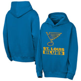 St. Louis Blues Outerstuff Youth Back to Basics Hoodie - Blue - NHL