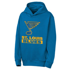 St. Louis Blues Outerstuff Youth Back to Basics Hoodie - Blue - NHL