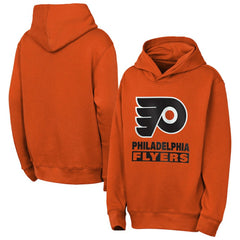 Philadelphia Flyers Outerstuff Youth Back to Basics Hoodie - Classic Orange - NHL