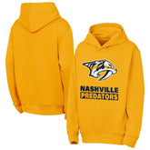Nashville Predators Outerstuff Youth Back to Basics Hoodie - Gold - NHL