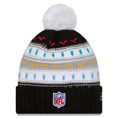 Tampa Bay Buccaneers New Era Women's 2025 NFL Crucial Catch Cuffed Knit Hat with Pom Black | NFL