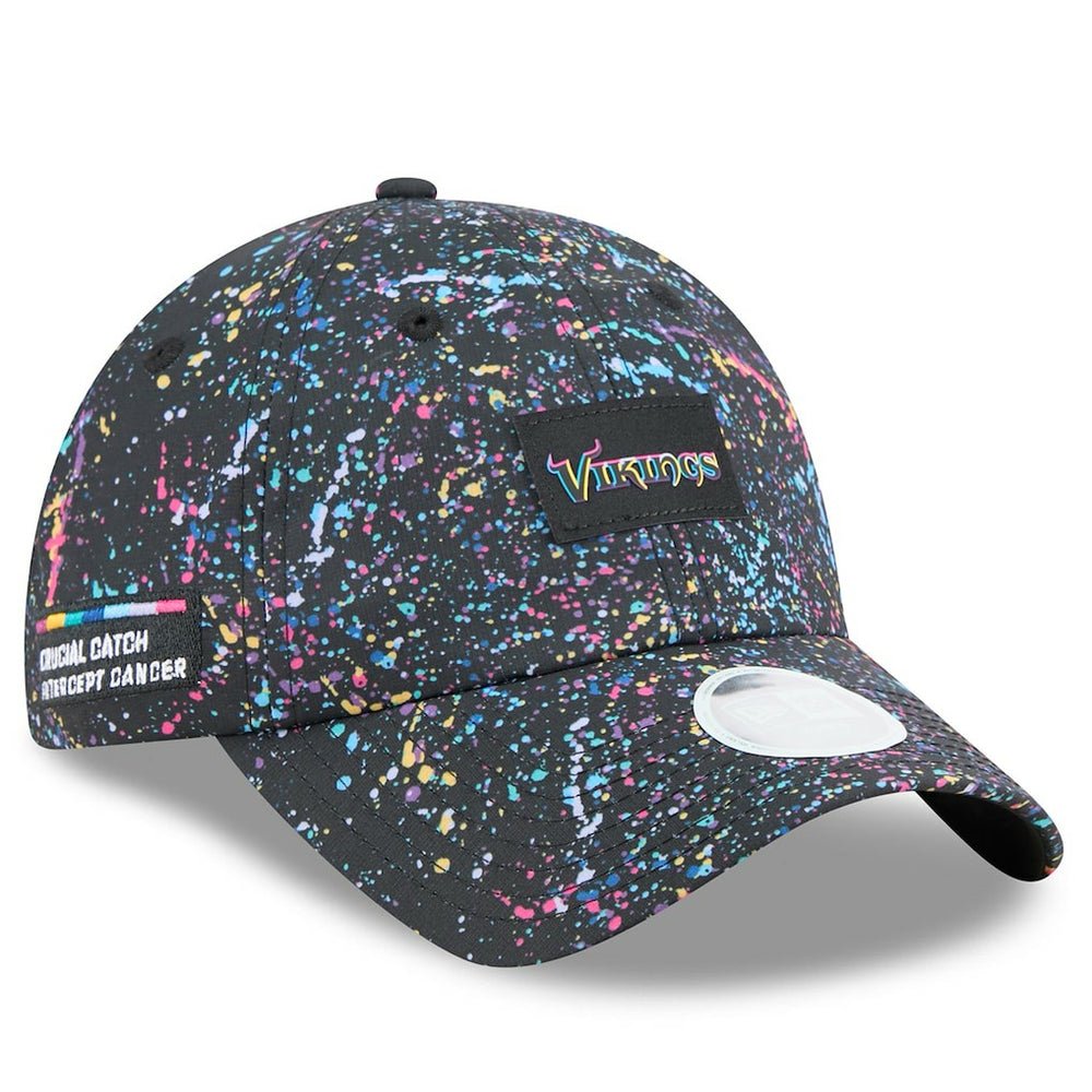 Minnesota Vikings New Era Women's 2025 NFL Crucial Catch Pony Tail Adjustable Hat Black | NFL
