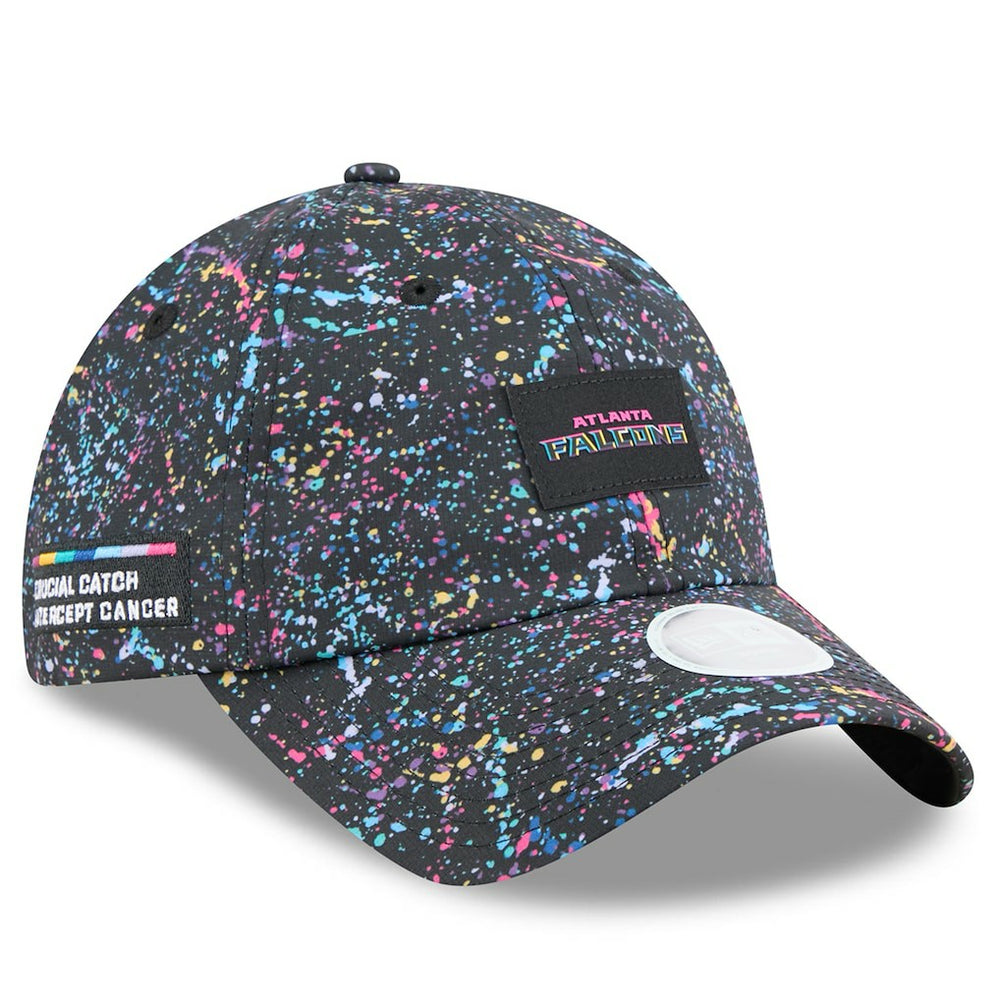 Atlanta Falcons New Era Women's 2025 NFL Crucial Catch Pony Tail Adjustable Hat Black | NFL