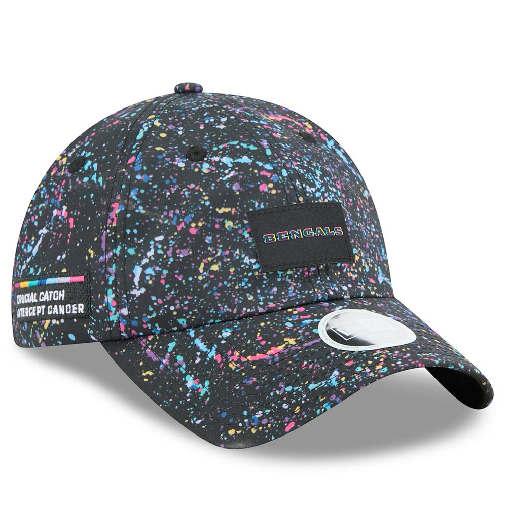 Cincinnati Bengals New Era Women's 2025 NFL Crucial Catch Pony Tail Adjustable Hat Black | NFL