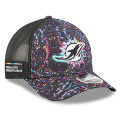 Miami Dolphins New Era Youth 2025 NFL Crucial Catch 9FORTY Adjustable Hat Black | NFL
